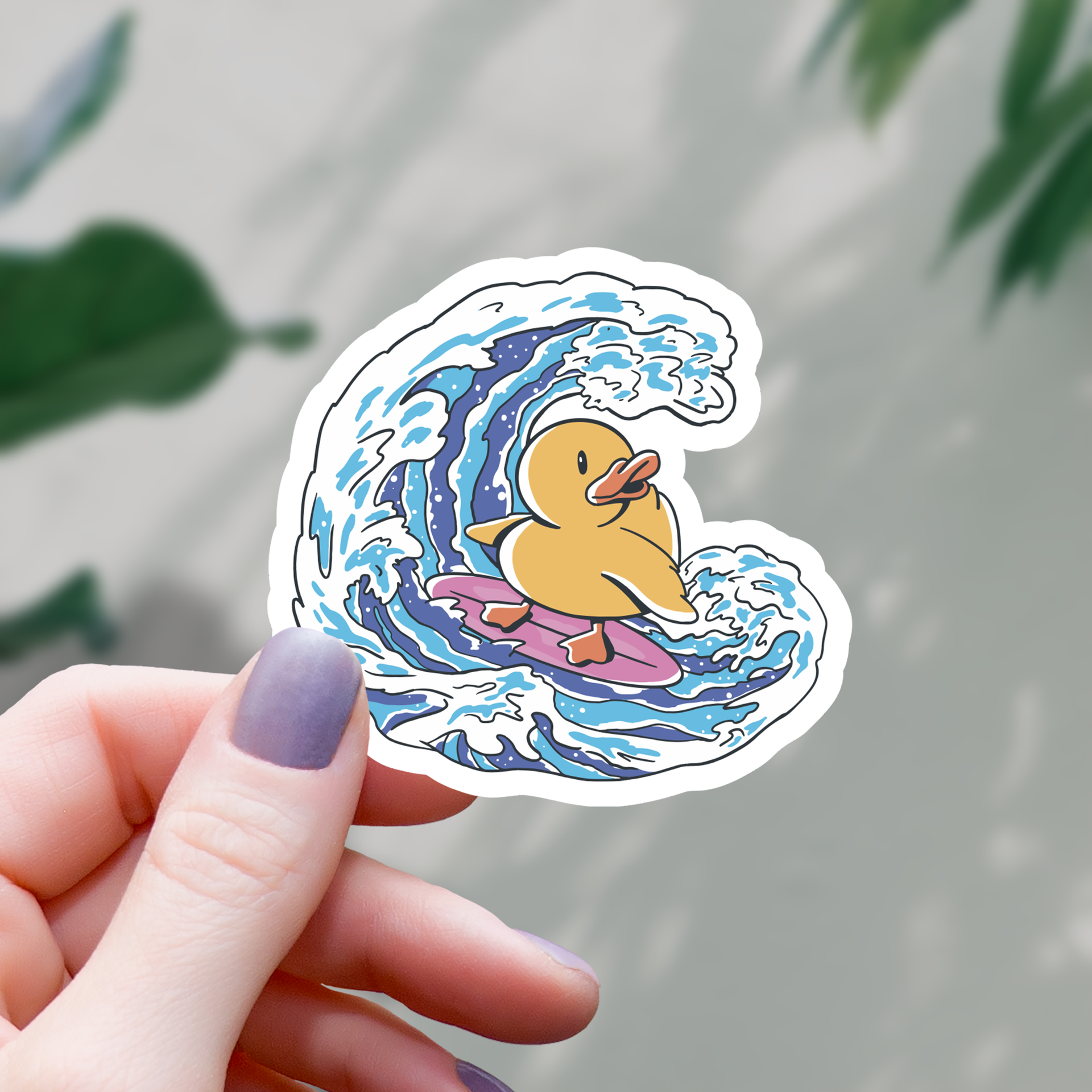 Surfer-Ente Sticker