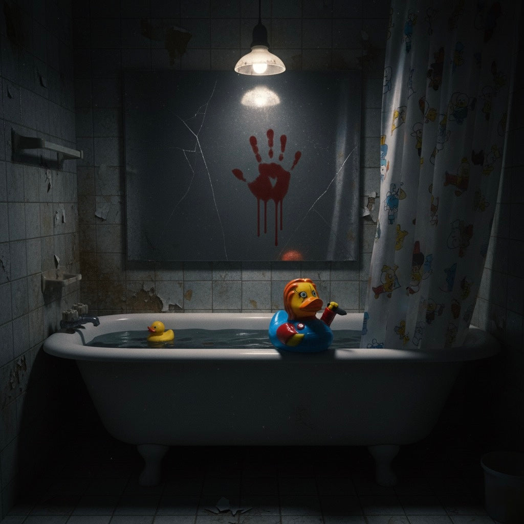 Dämonische Entenpuppe