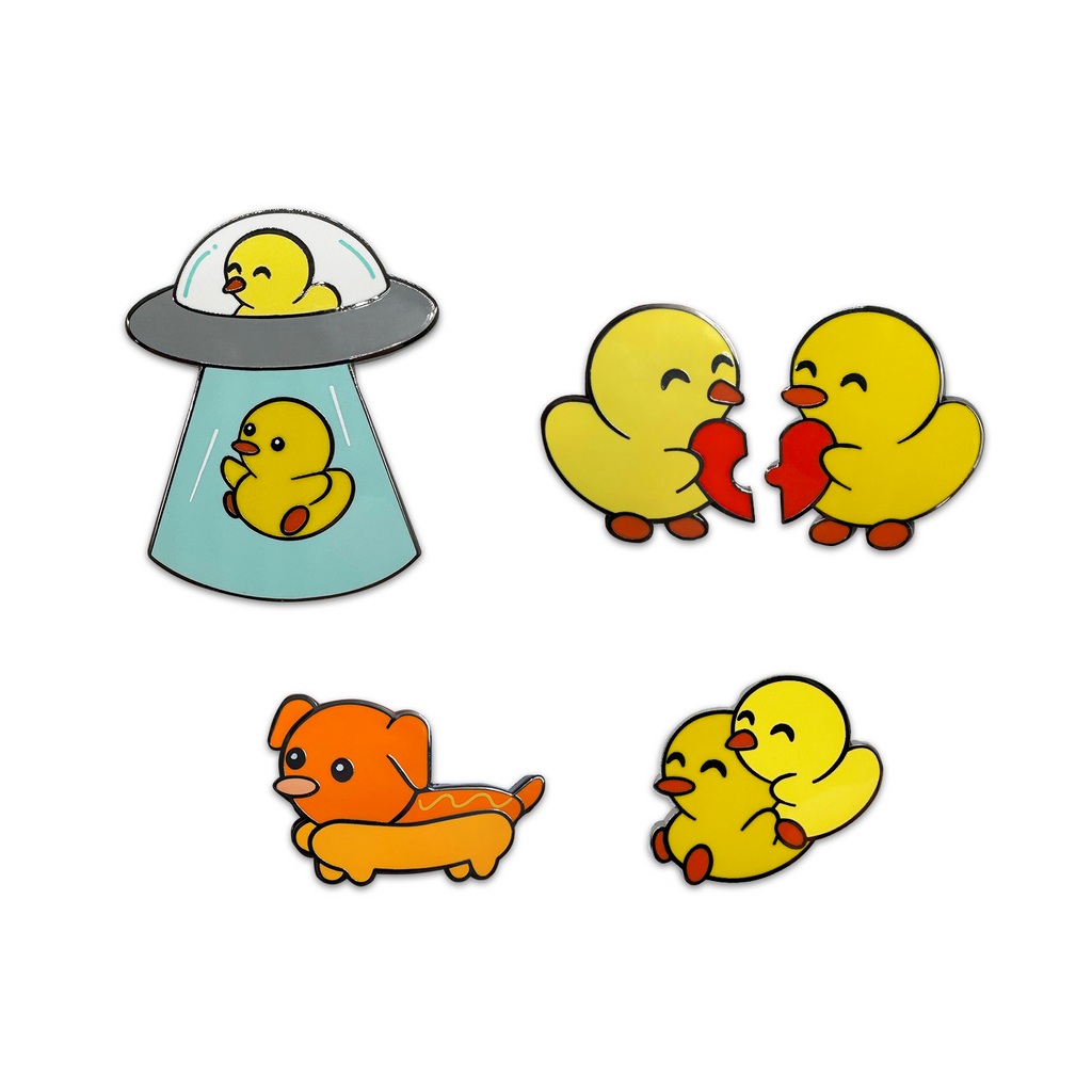 Duckie & Duck Pin Set