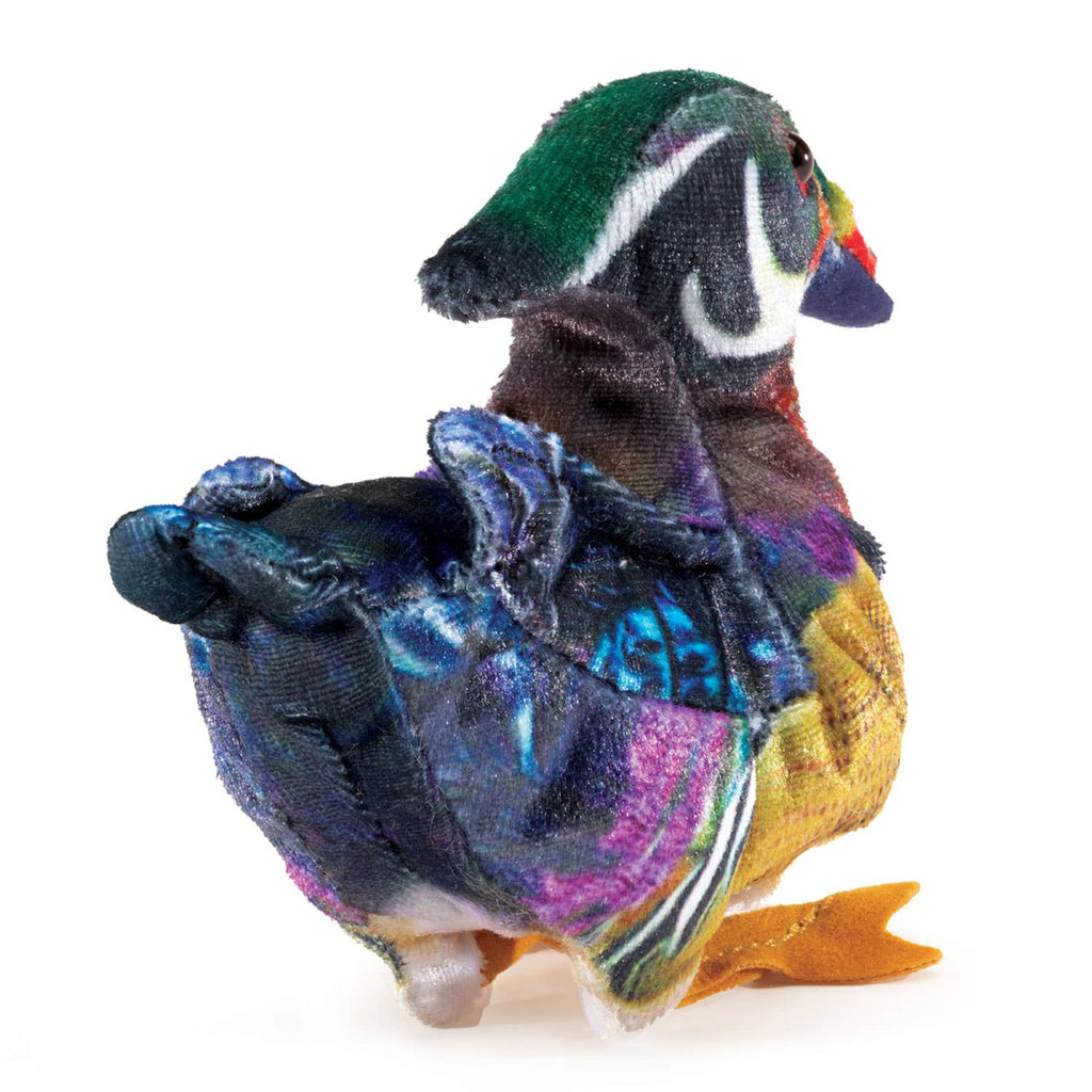 Marionnette à doigt Mini Canard des Bois Folkmanis réaliste