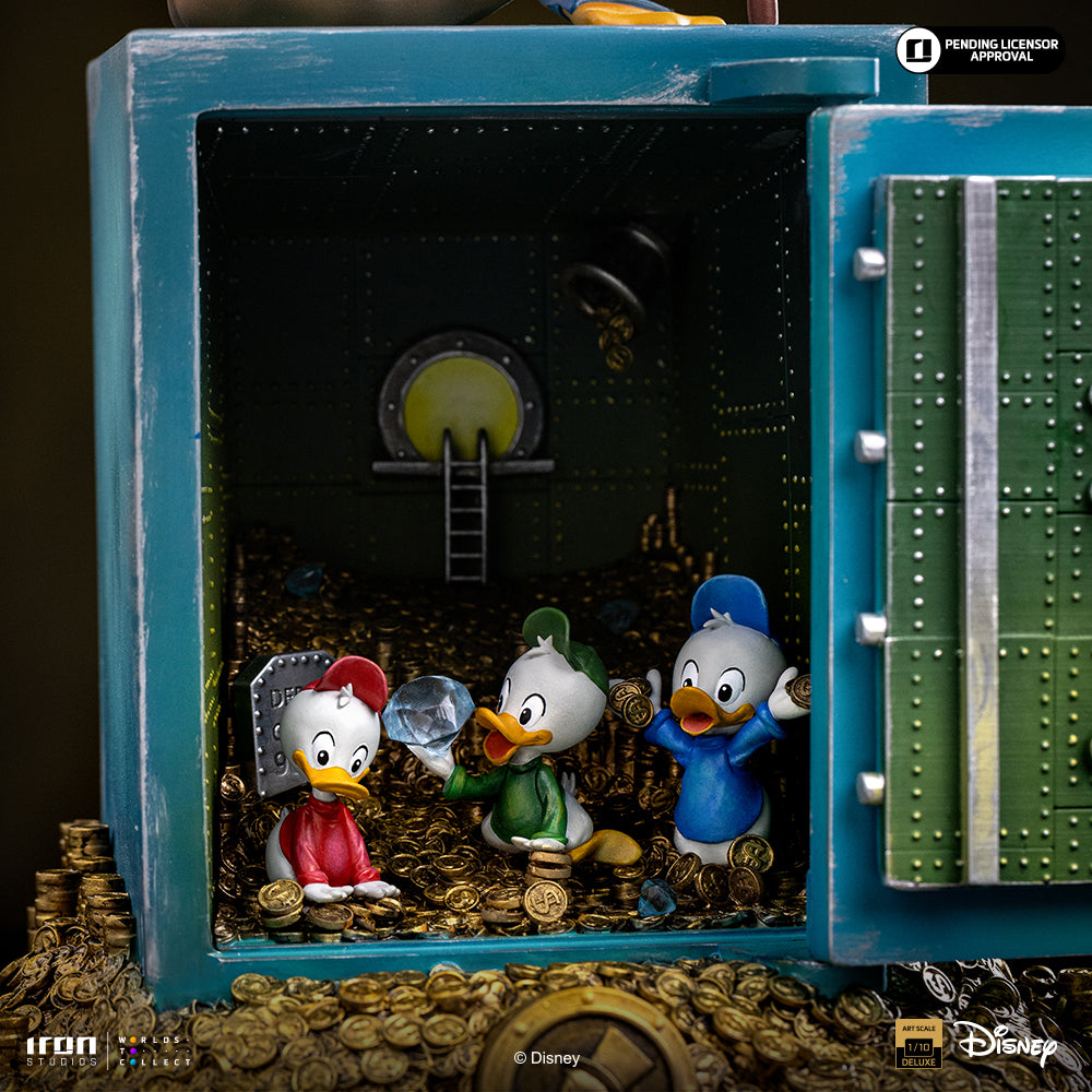 Statue Uncle Scrooge Mcduck and Nephews - Duck Tales - Art Scale 1/10 - Disney Classics