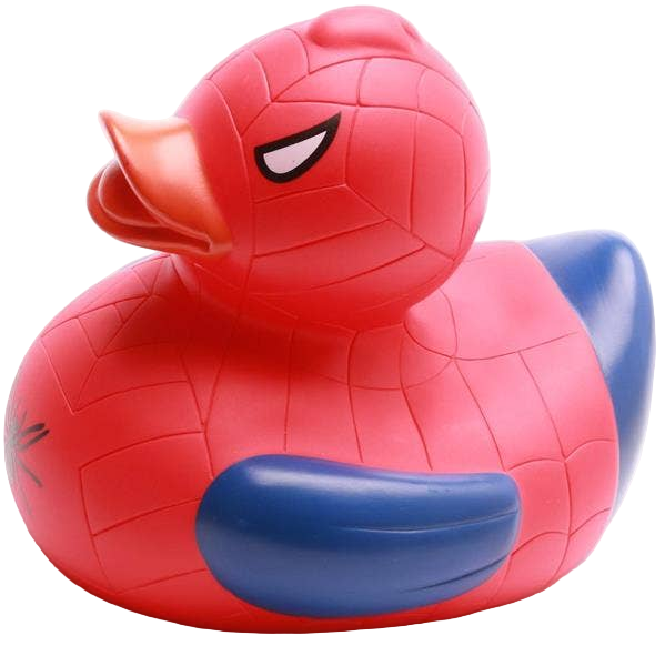 Rot-Blaue Superhelden-Ente XL