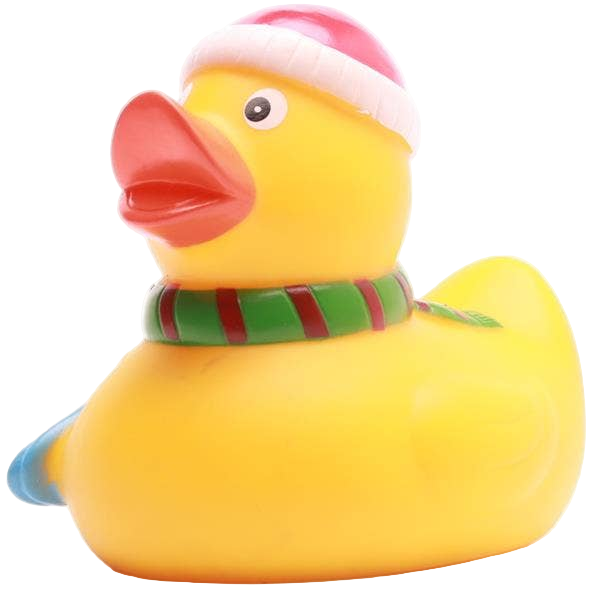 Christmas Skiing Duck