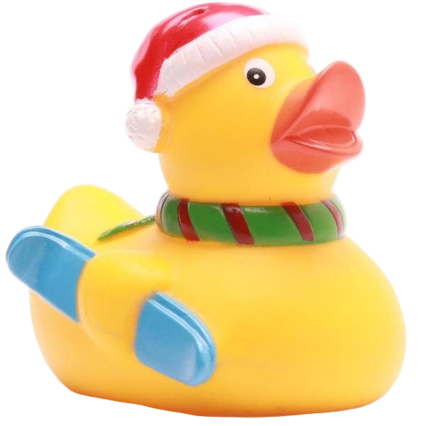 Christmas Skiing Duck
