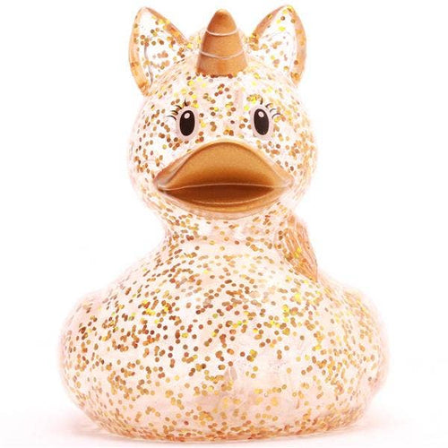 Canard Licorne à Paillettes dorées