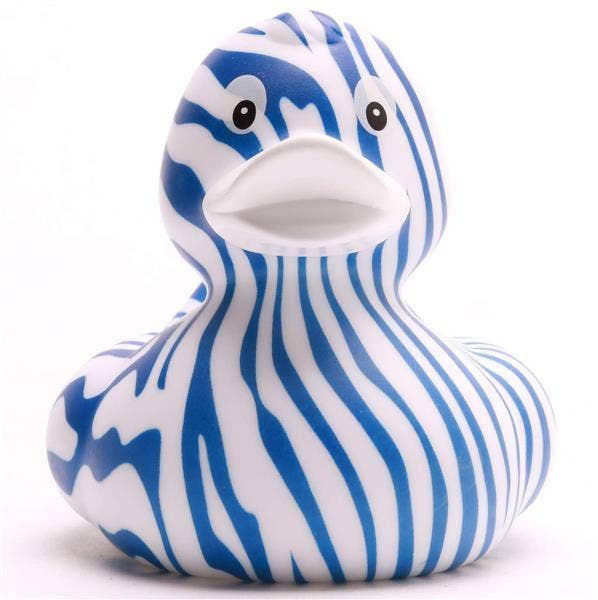 Zebra-Ente - Blau