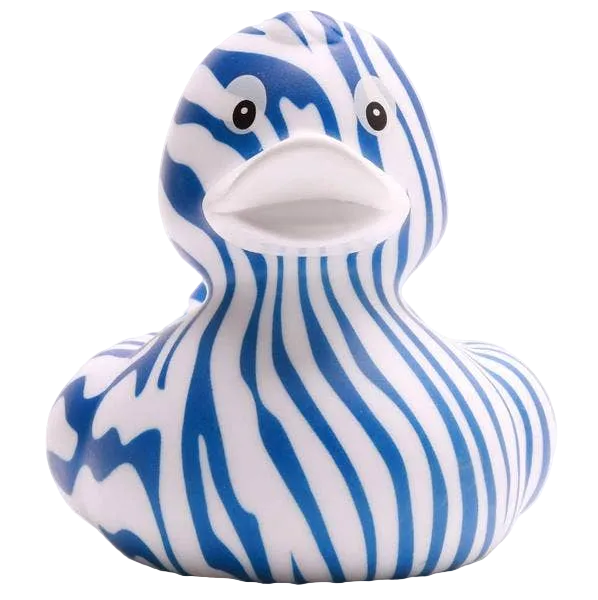 Zebra-Ente - Blau