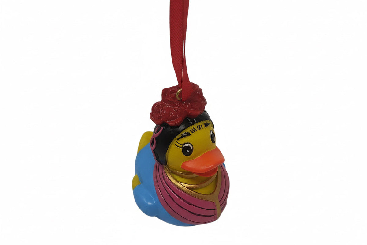 Décoration à Suspendre Canard Frida Yarto — ornement à suspendre, inspiré de Frida Kahlo, vue complémentaire 3