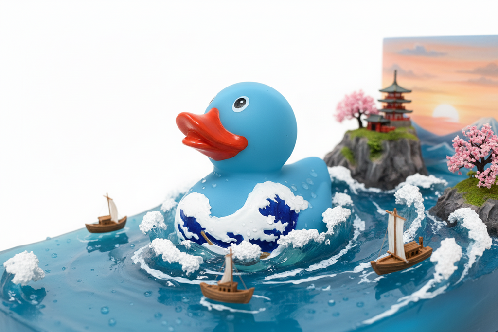 Fuji-Wellen-Ente