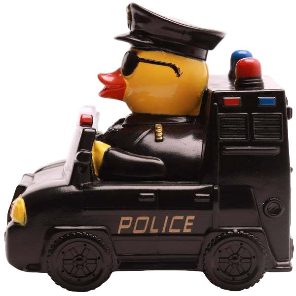 Enten-Polizeiauto