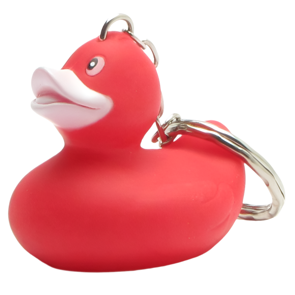 porte cles canard rouge