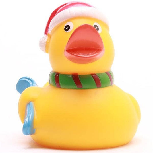 Weihnachts-Skifahrer-Ente