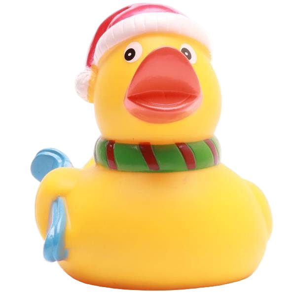 Christmas Skiing Duck