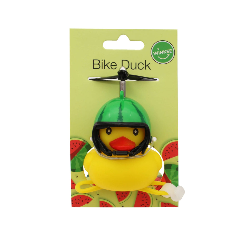 Canard couineur de vélo avec casque