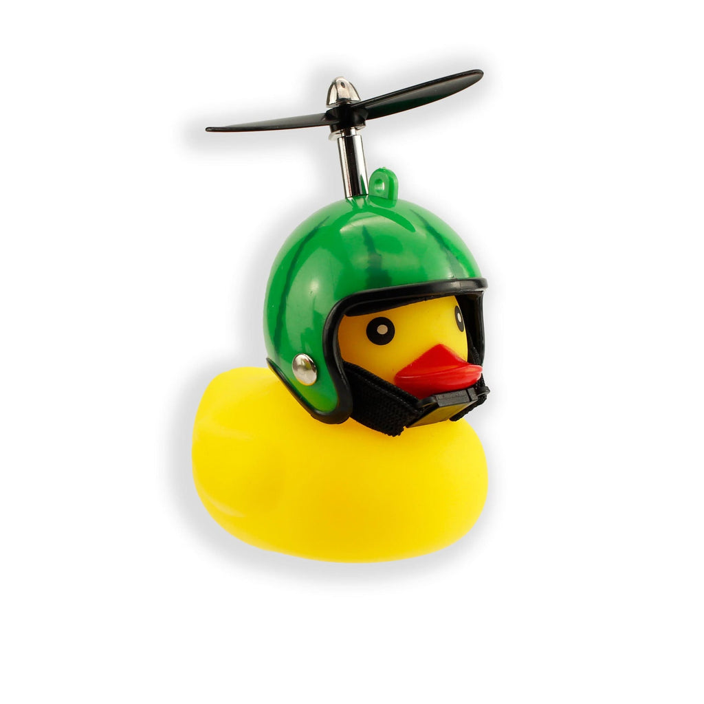 Canard couineur de vélo avec casque
