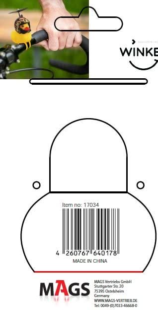 Canard couineur de vélo avec casque