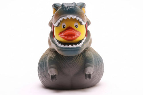 Grauer Dinosaurier Ente T-Rex