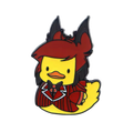 Elegant Demon Yellow Duck Pin