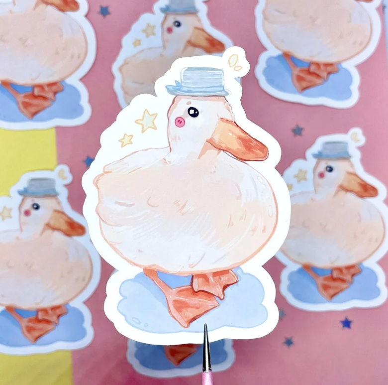 Gentleman-Ente Sticker