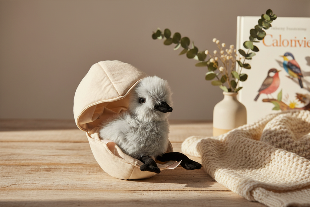 Vilain plush little duck egg