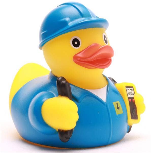 Elektriker-Ente - Blau