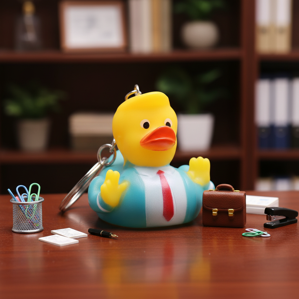 Schlüsselanhänger Trump-Ente