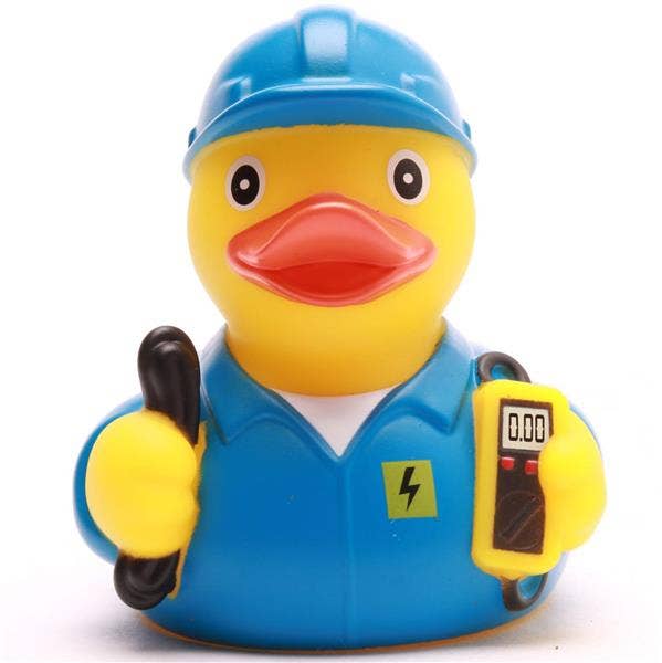Elektriker-Ente - Blau