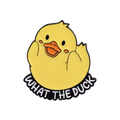 Pin's Canard Jaune "What the Duck"