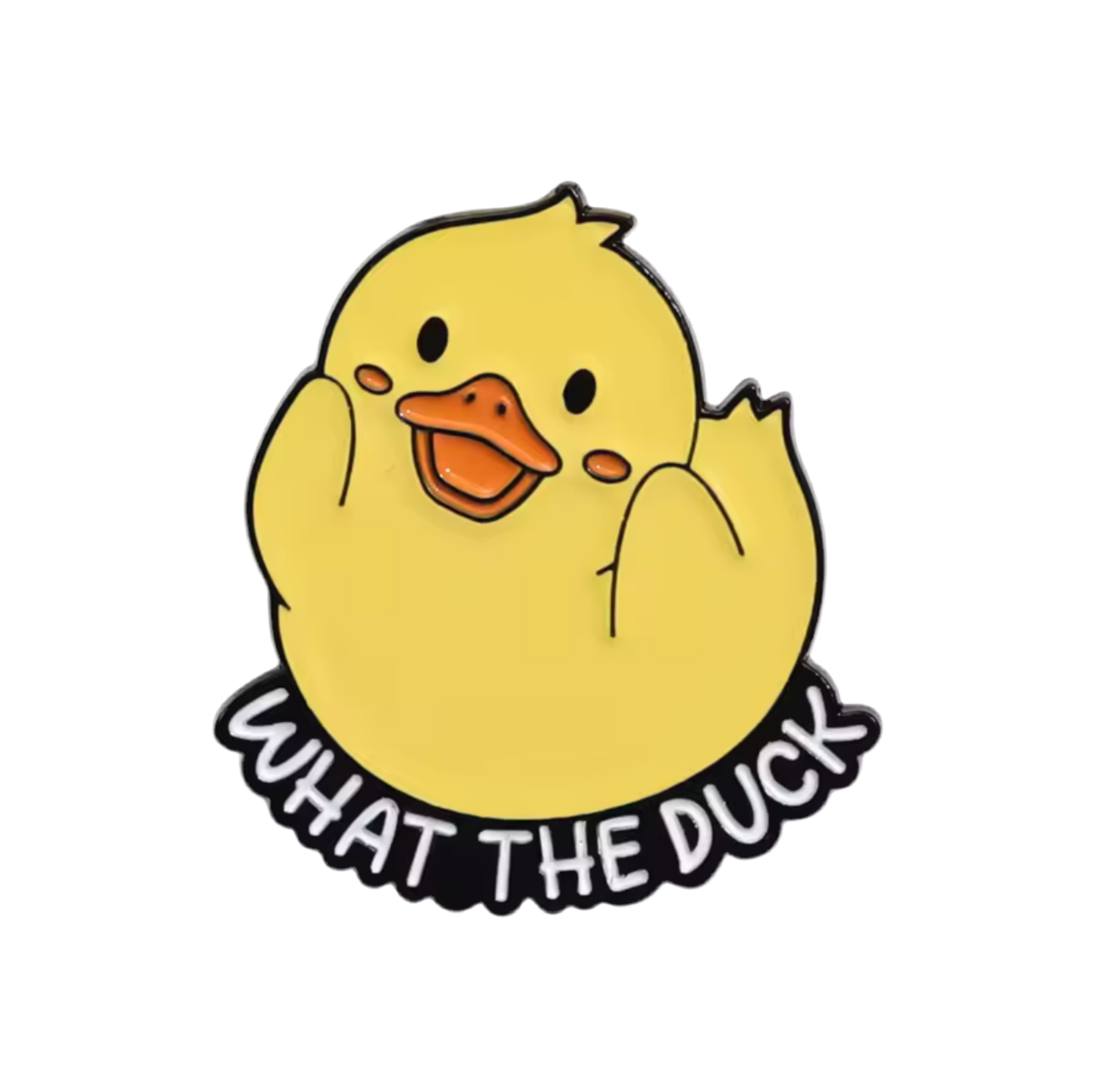 Pin's Canard Jaune "What the Duck"