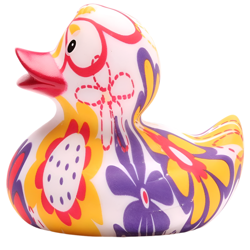 Klassische Flower-Power-Ente