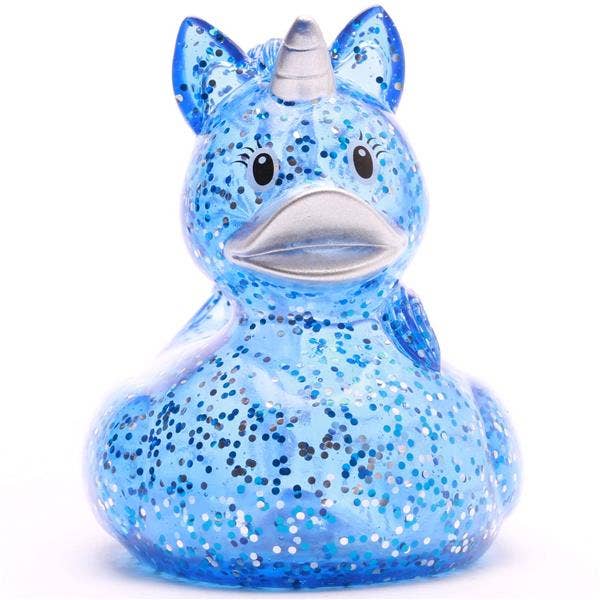 Canard Licorne Bleue à Paillettes