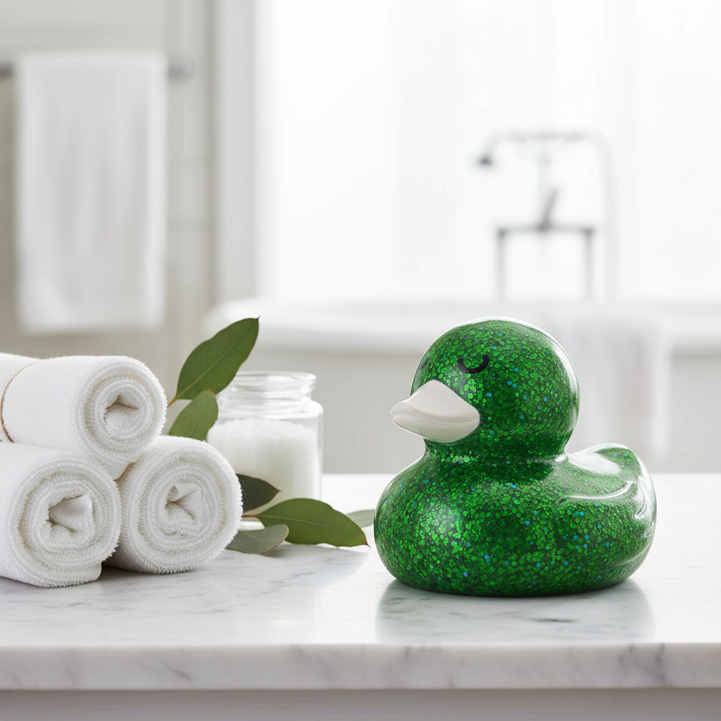 Glitzer-Ente – Grün