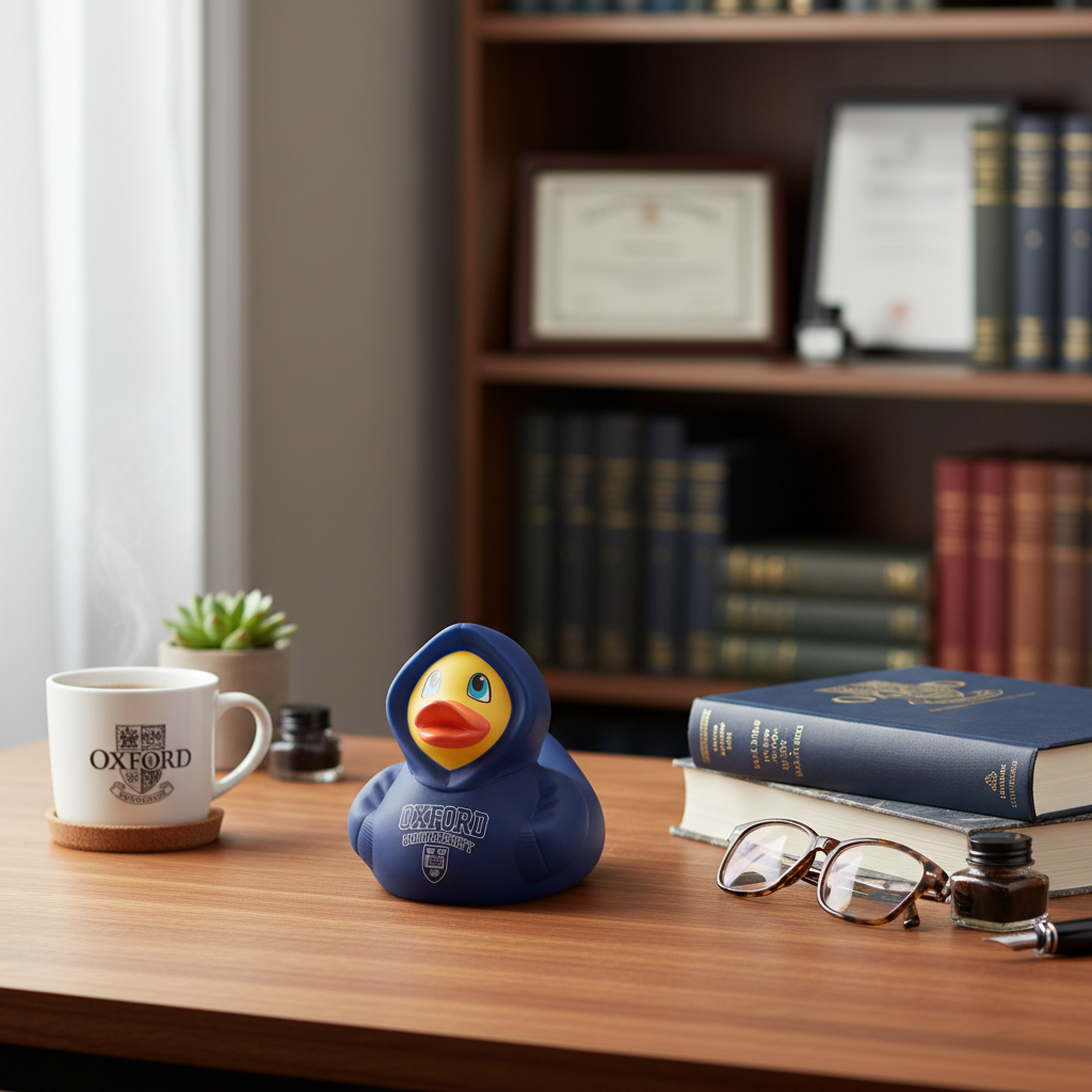 Duck Hoodie Oxford University - Blau