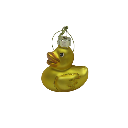 Boule de Noël Canard de bain Jaune