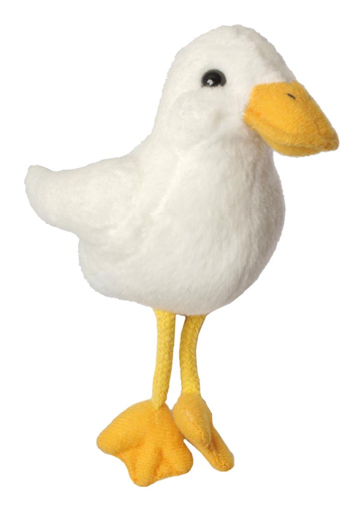 Fingerpuppe mit weißer Ente