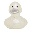 Canard Classique Argent à Paillettes Lilalu | Canard de bain confettis argentés