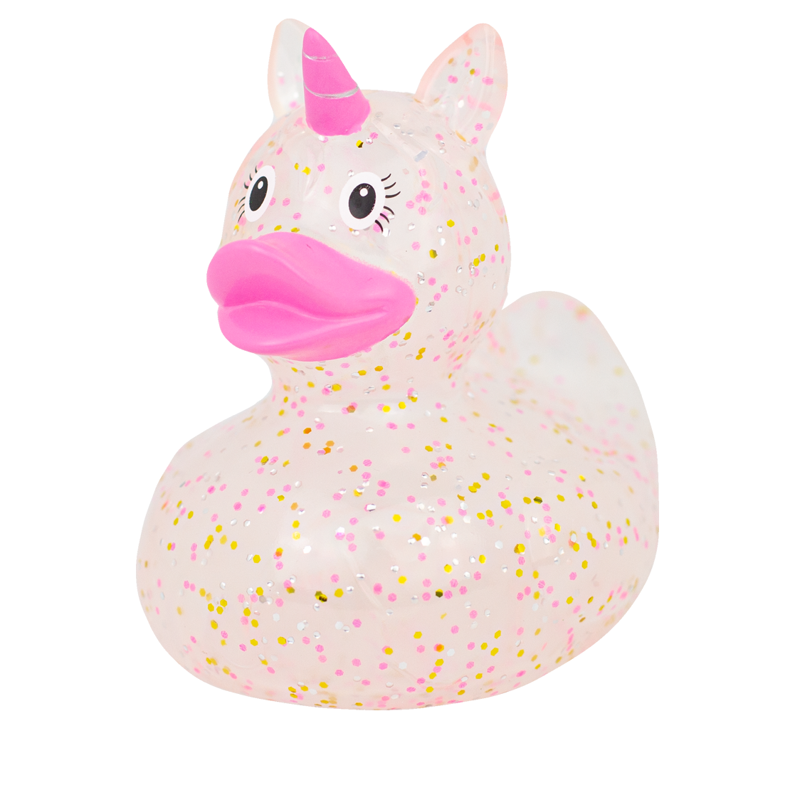 Glittery Pink Unicorn Duck