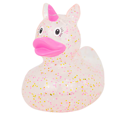 Glittery Pink Unicorn Duck