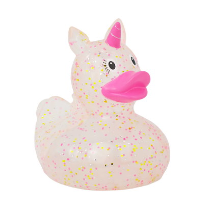 Glitzernde rosa Einhorn-Ente