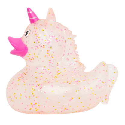 Glittery Pink Unicorn Duck