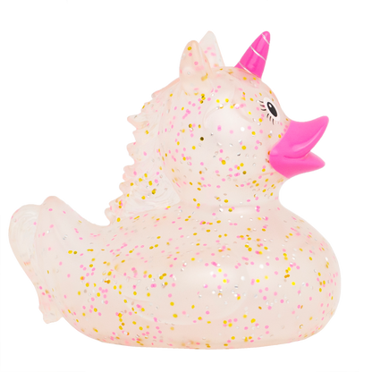 Glittery Pink Unicorn Duck