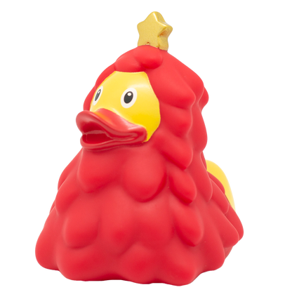 Ente Weihnachtsbaum rot