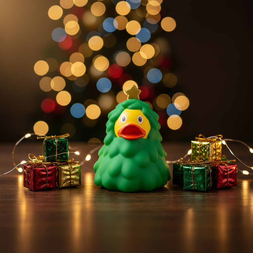 Ente Weihnachtsbaum grün