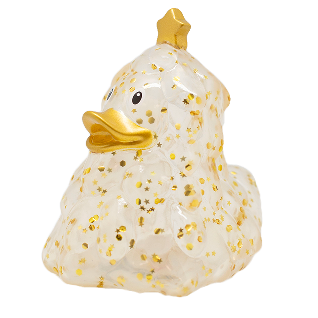 Golden Glitter Christmas Tree Duck