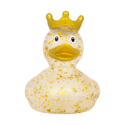 Gold Glitter Crown Duck