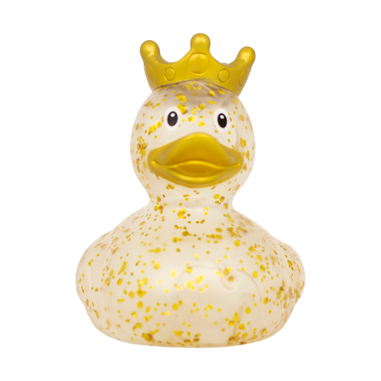 Ente Gold Krone Glitzer