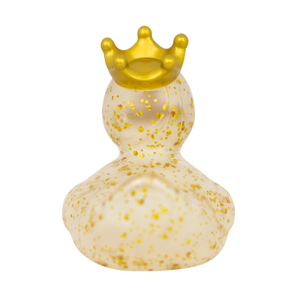 Gold Glitter Crown Duck