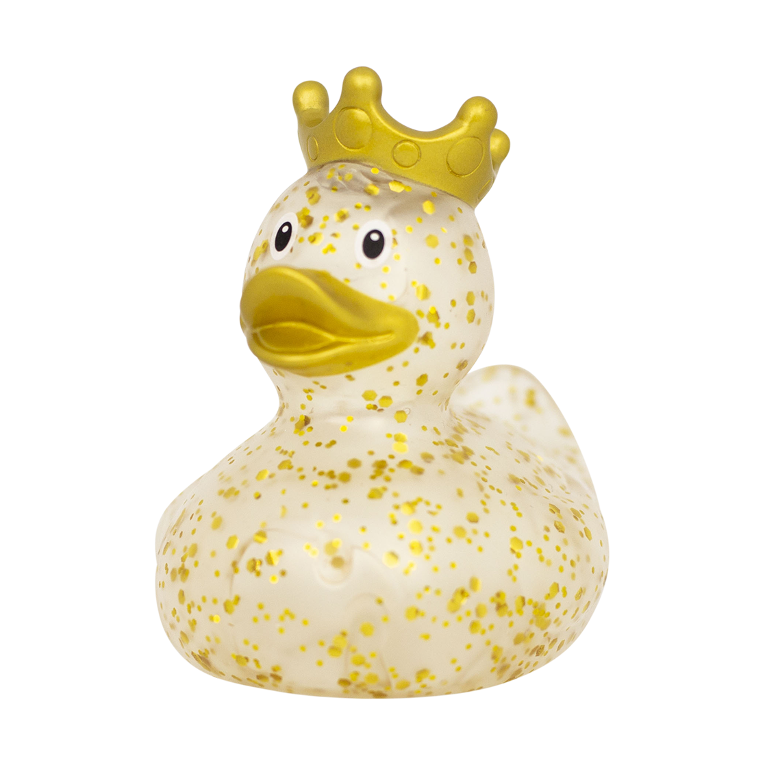 Gold Glitter Crown Duck