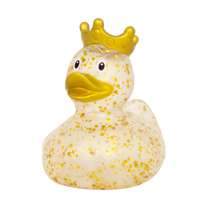 Gold Glitter Crown Duck