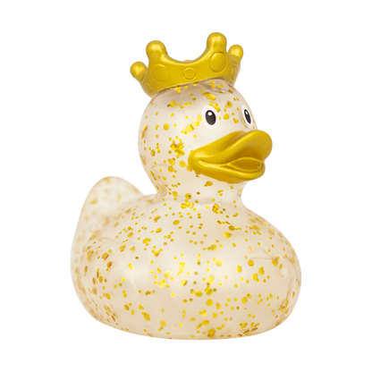 Gold Glitter Crown Duck